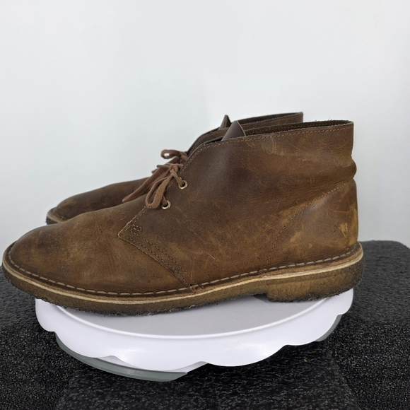 Clarks Originals Desert Boot Mens 10.5 Shoes Beeswax Leather Chukka Crepe Sole